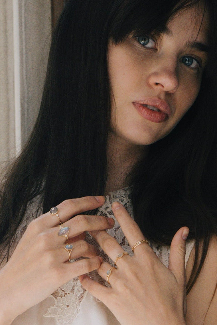 Devil's Eye Labradorite Ring