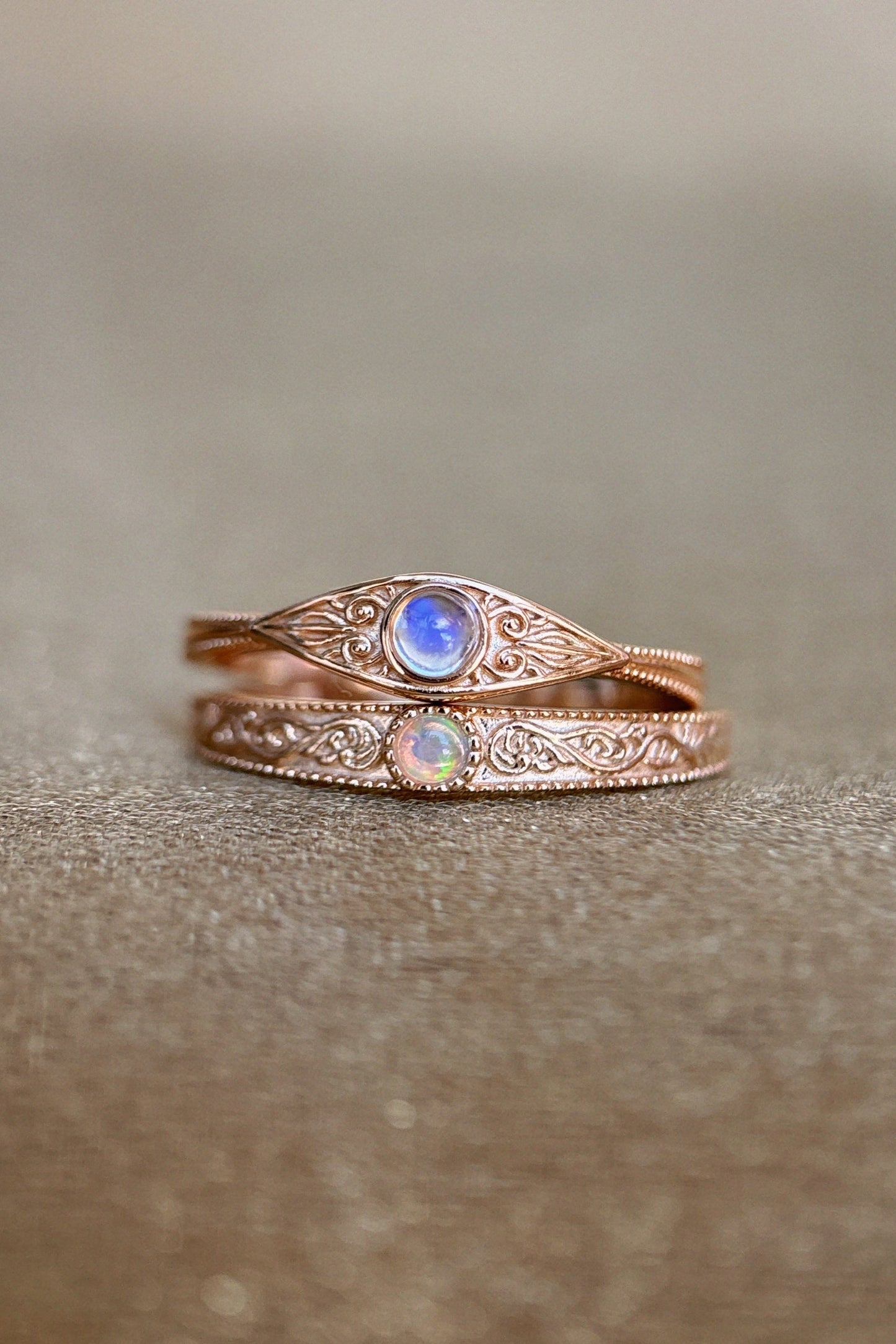 Rainbow Opal Ring