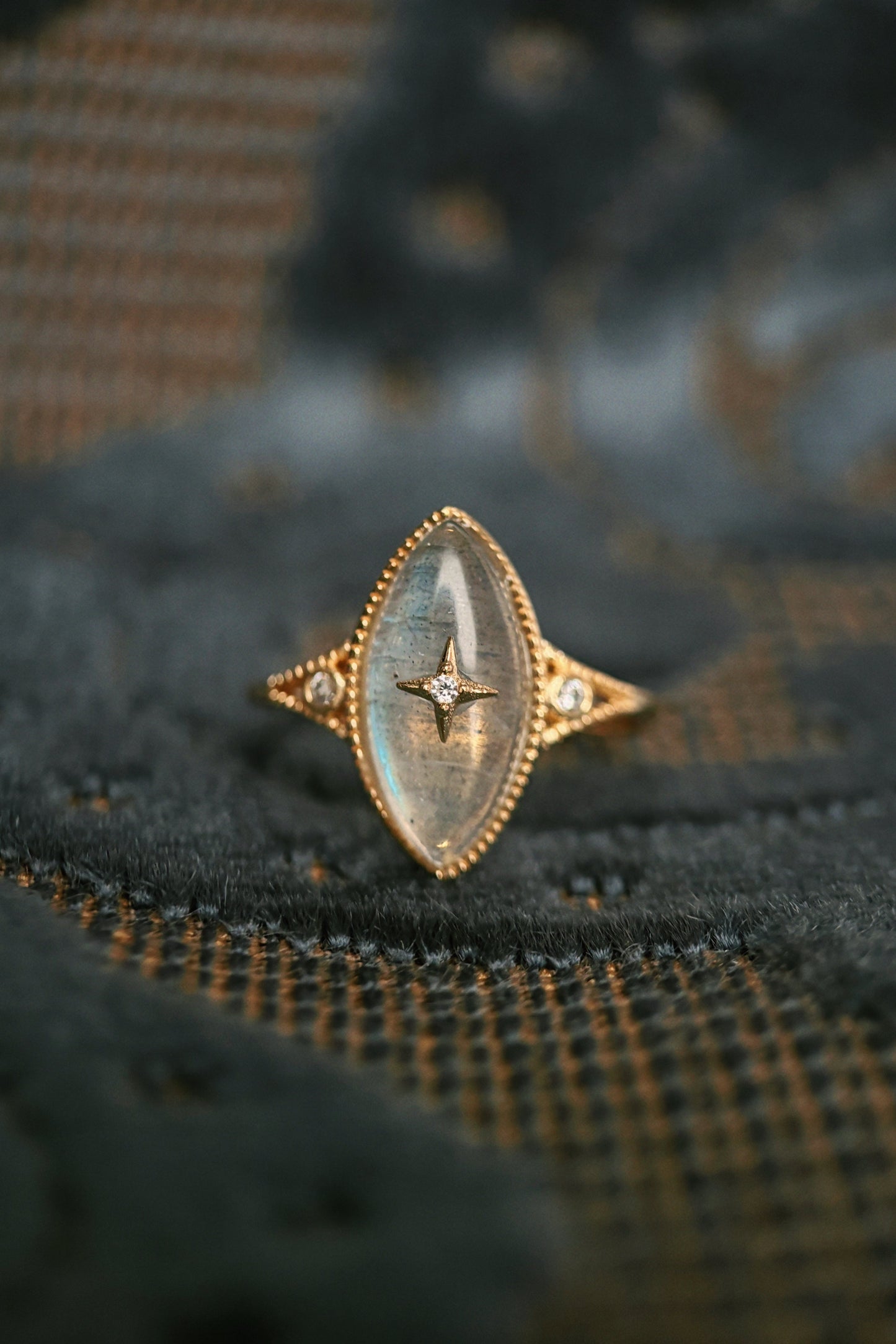 Aurora Labradorite Ring