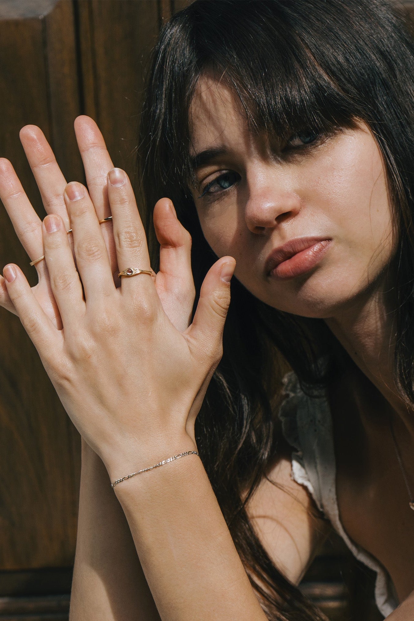 Rainbow Moonstone Ring