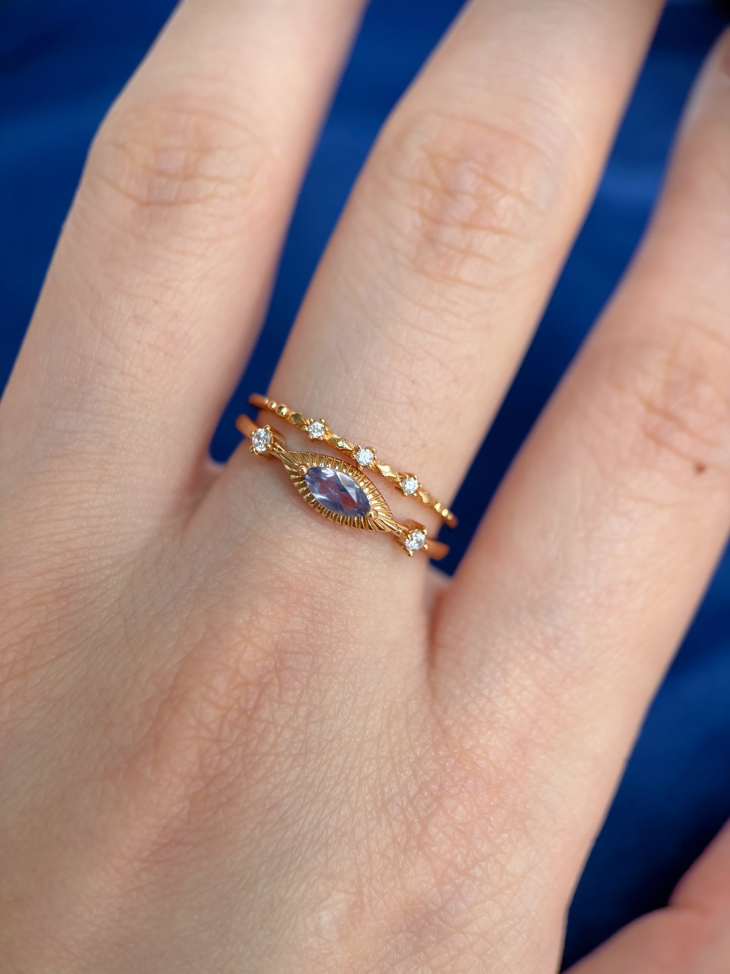 Devil's Eye Iolite Ring