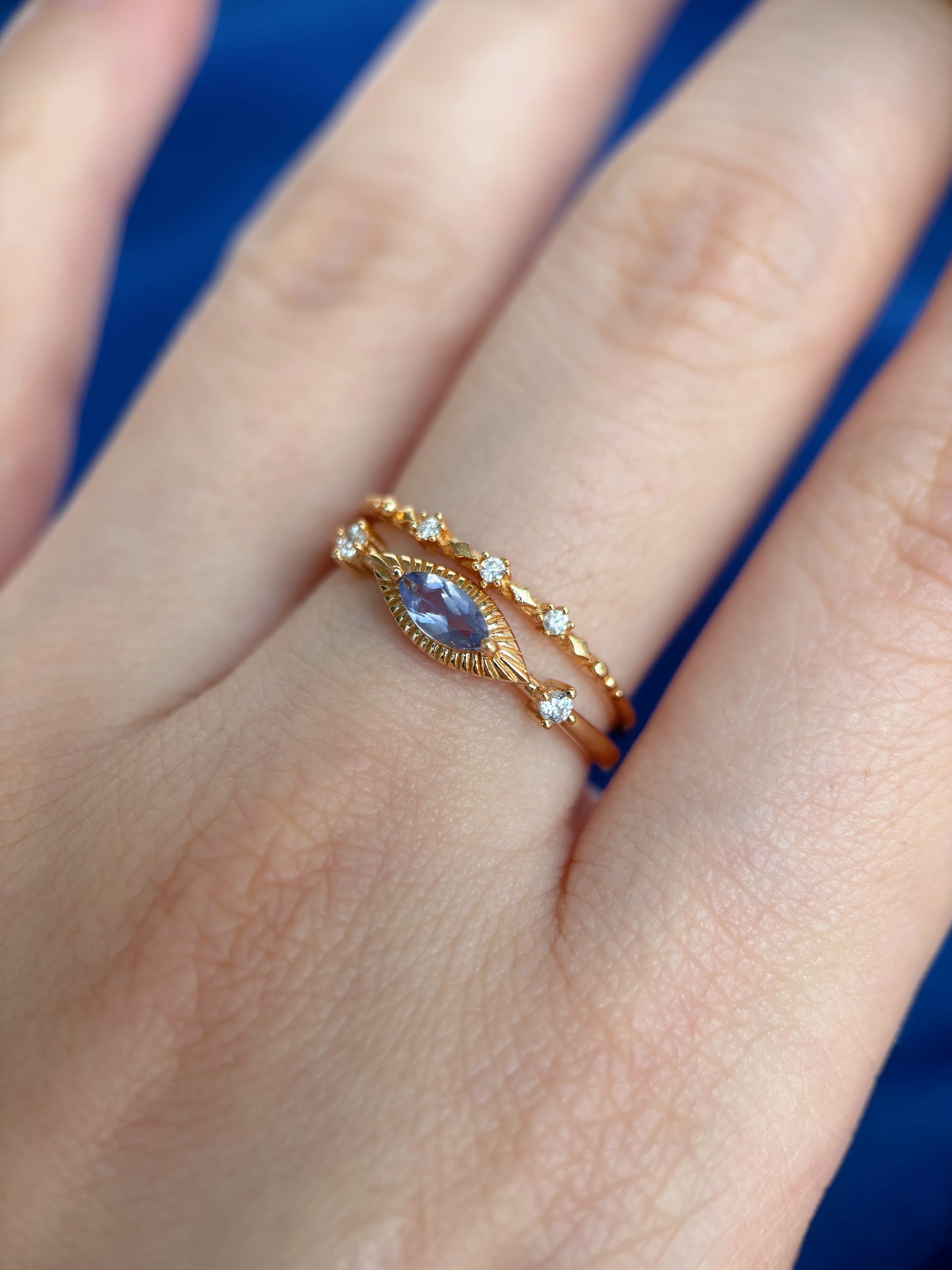 Devil's Eye Iolite Ring