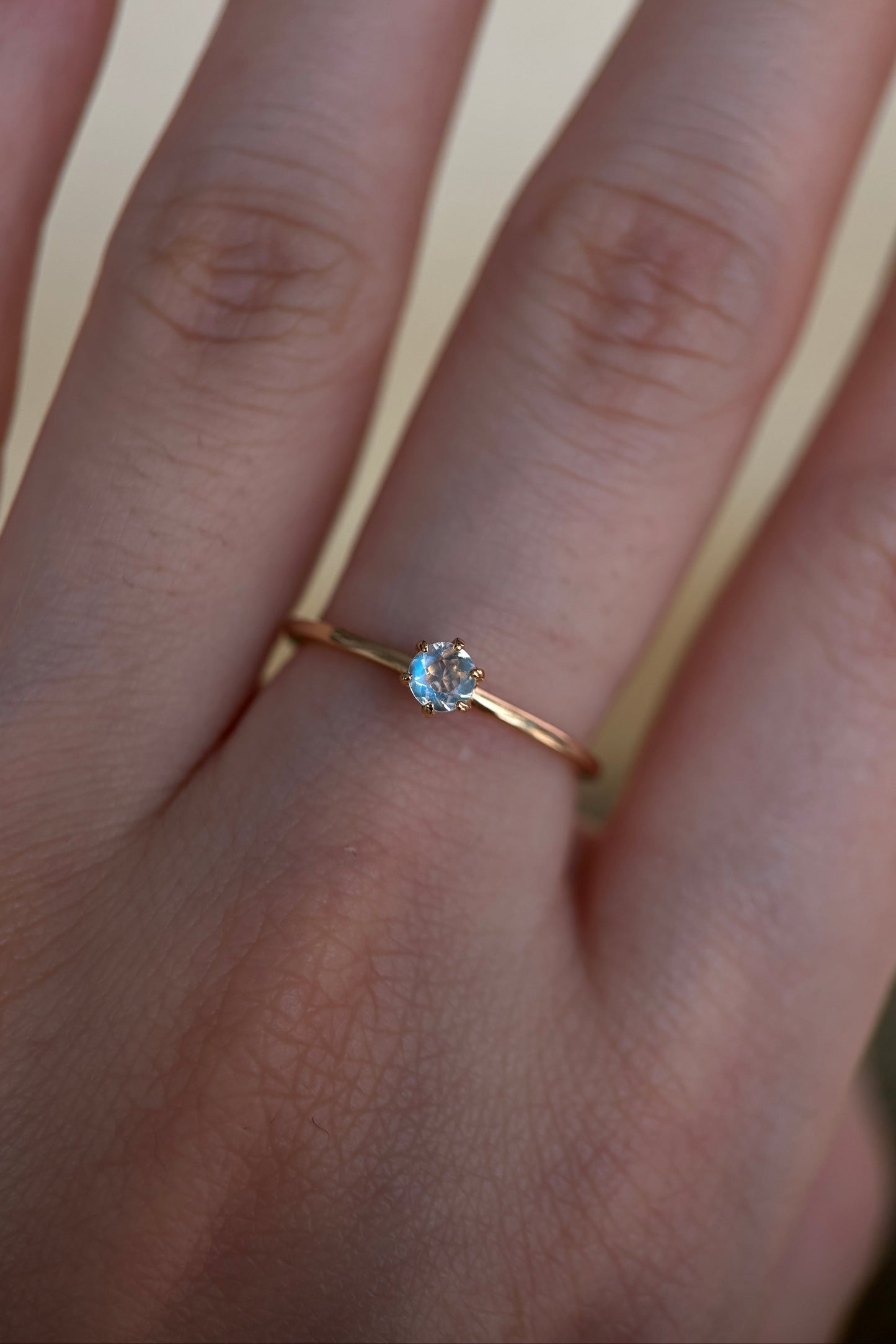 Lumi Moonstone Solitaire Ring