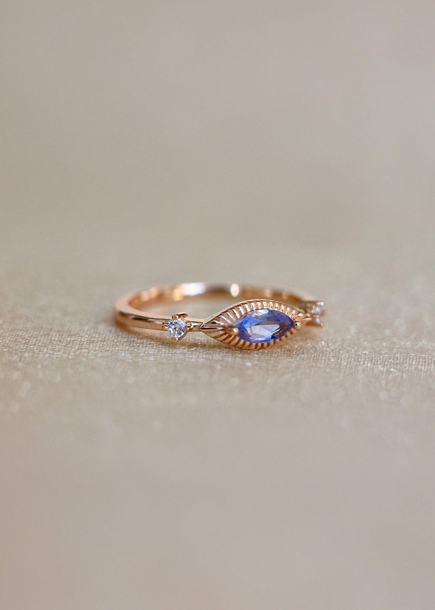 Devil's Eye Iolite Ring