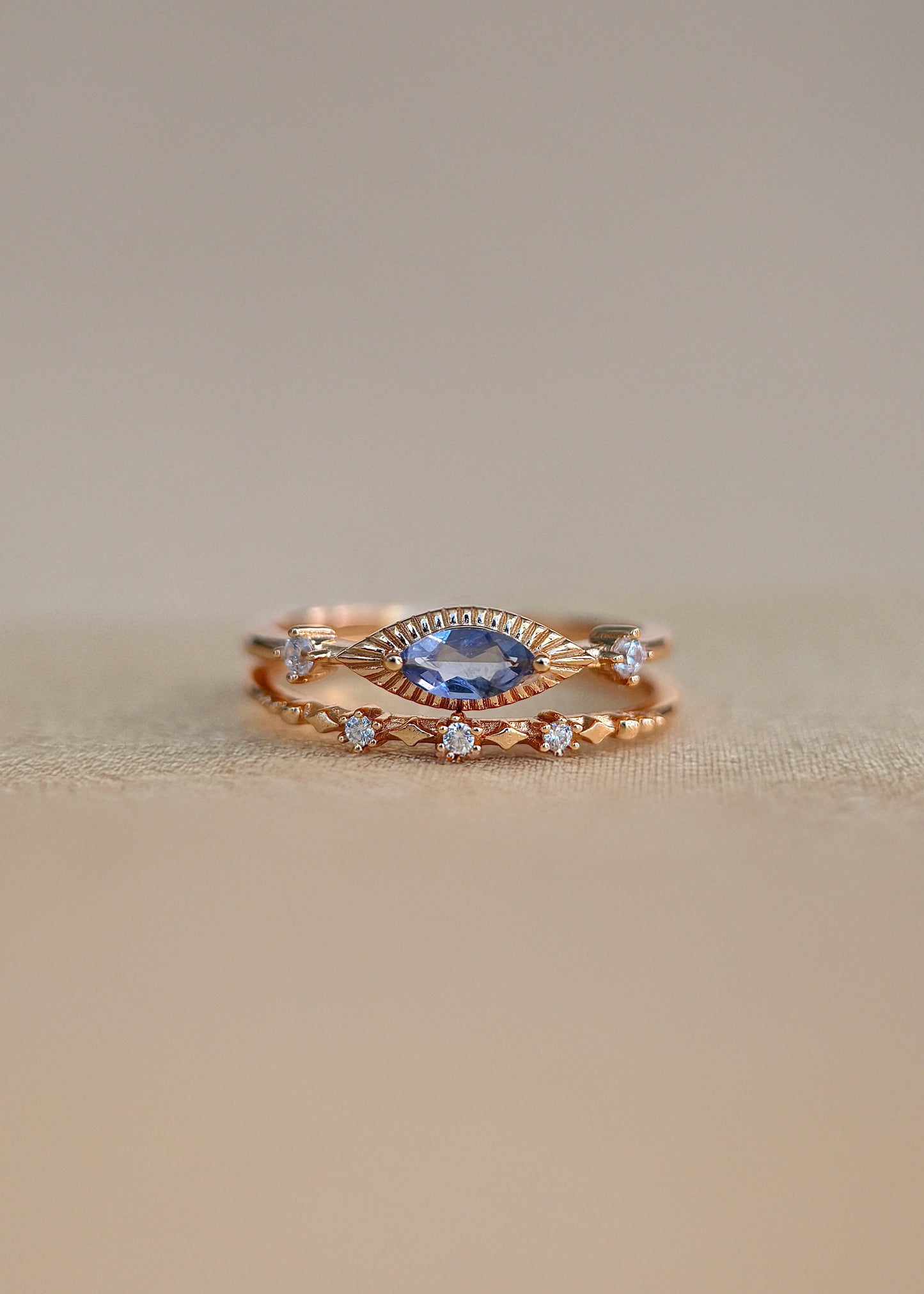 Devil's Eye Iolite Ring