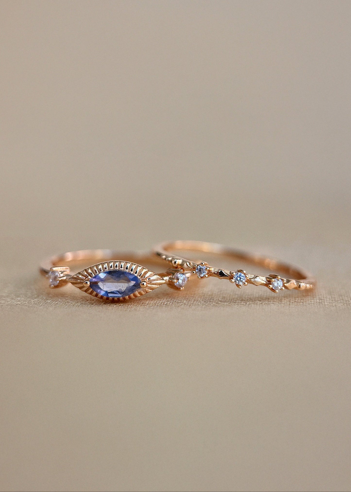 Devil's Eye Iolite Ring