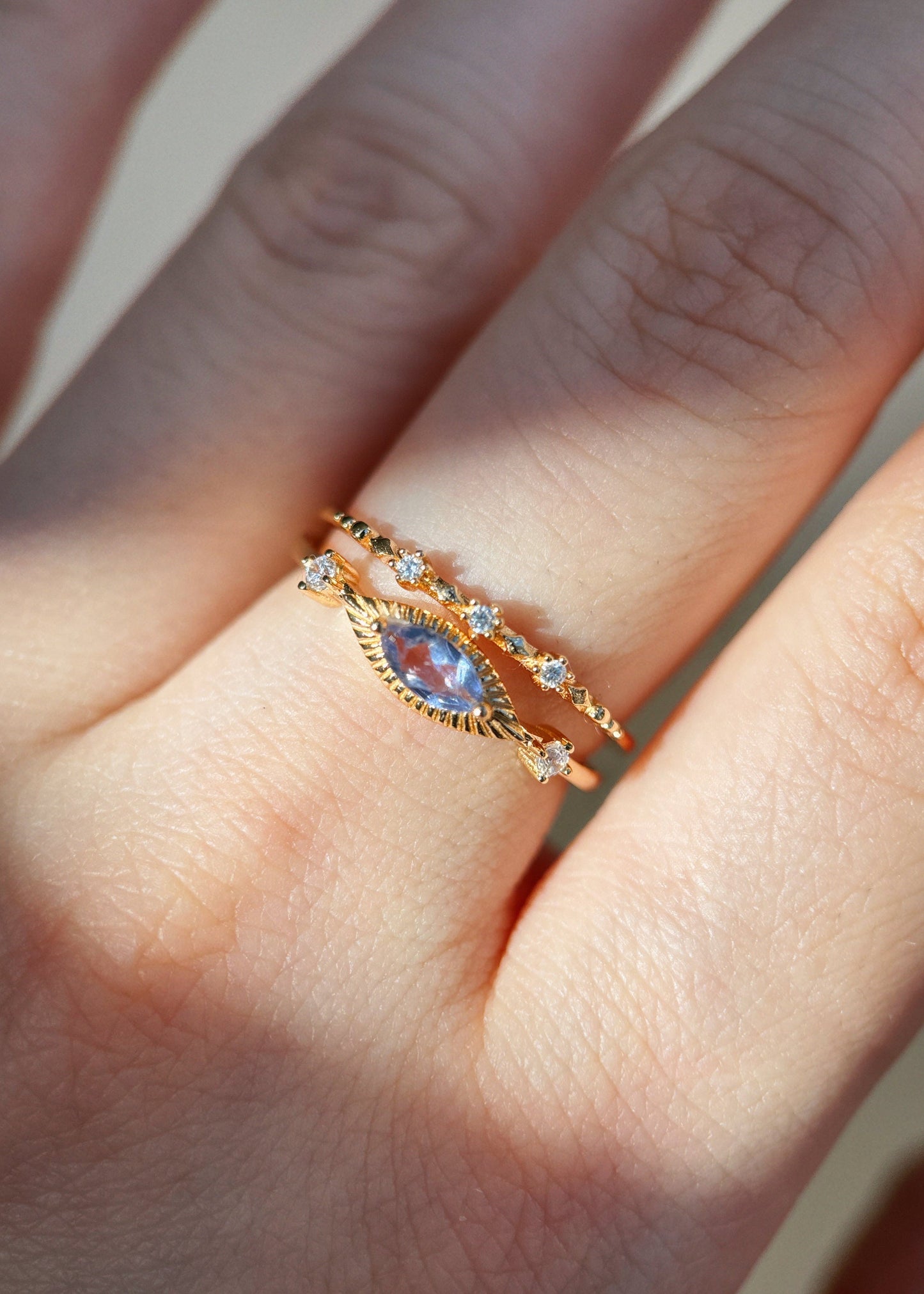 Devil's Eye Iolite Ring