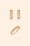 Gold Vermeil Solstice Fire Opal Set