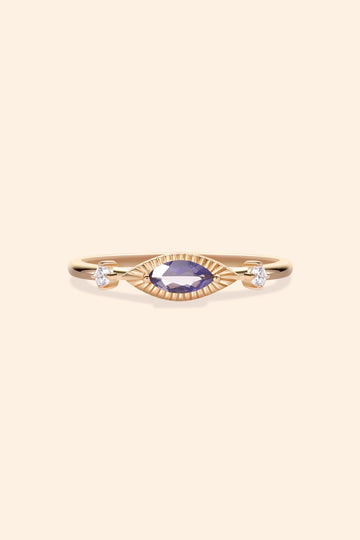 Devil's Eye Iolite Ring