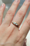 Opal Rhombus Signet Ring