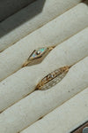 Opal Rhombus Signet Ring