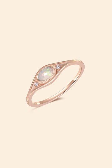 Art Deco Natural Opal Ring