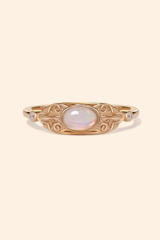 Emberlight Opal Ring