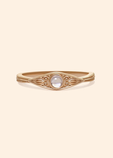 Rainbow Moonstone Ring