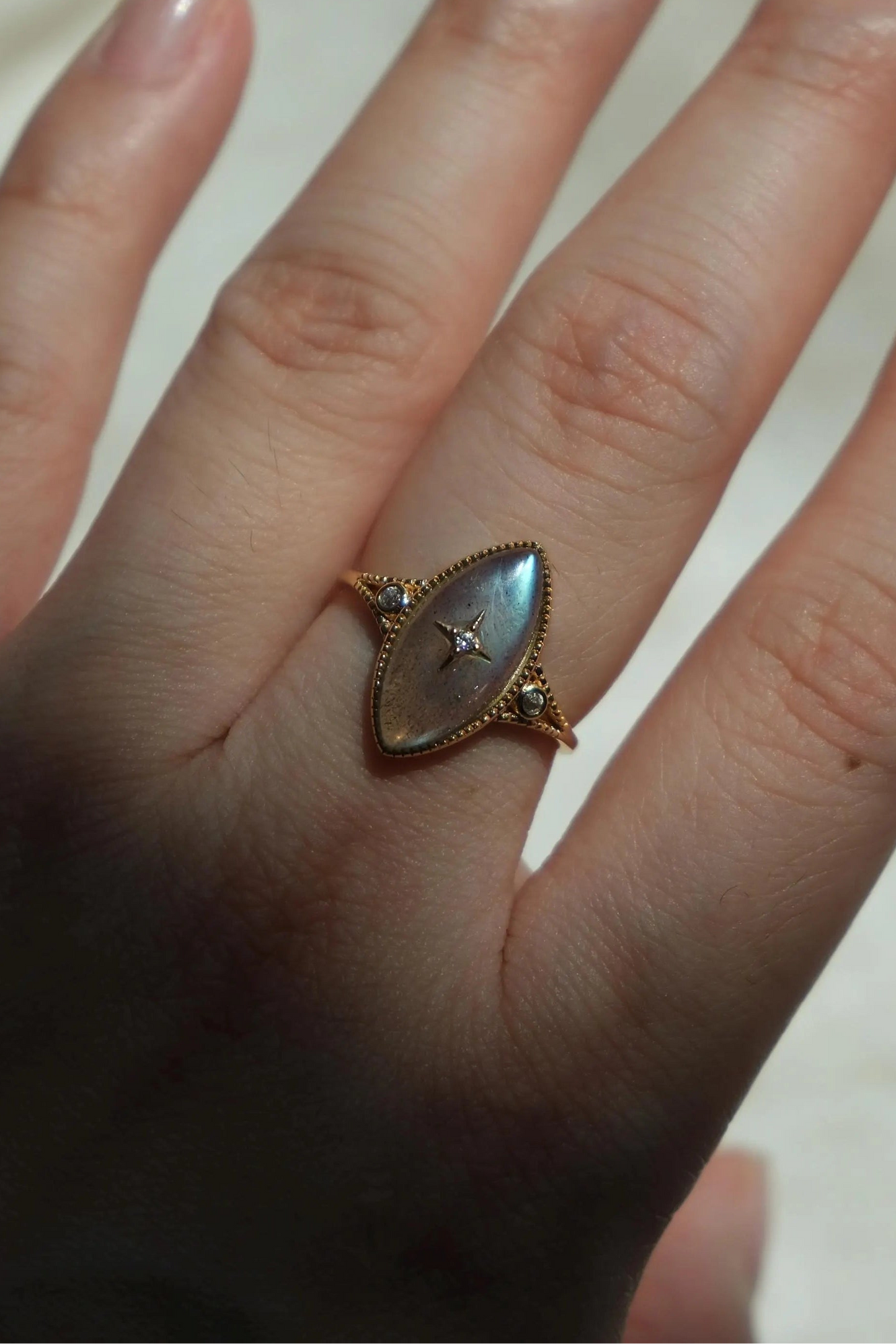 Aurora Labradorite Ring